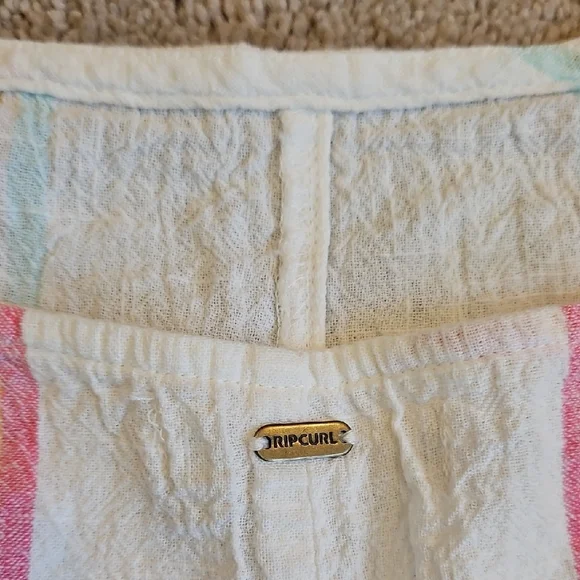 Rip Curl Women's Cotton Romper with Multicolor Stripes - Picture 13 of 13